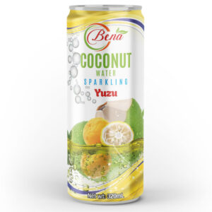 Best Quality 320ml canned coconut water sparkling yuzu flavor