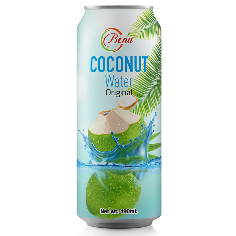 high quality 490ml canned original coconut water drink - BENA Beverage