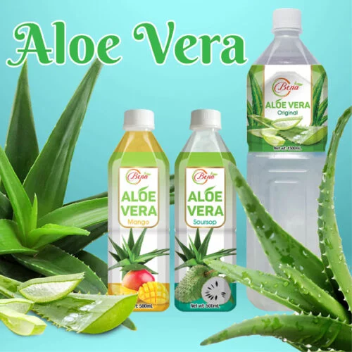 poster for bena beverage Aloe vera juice catalog