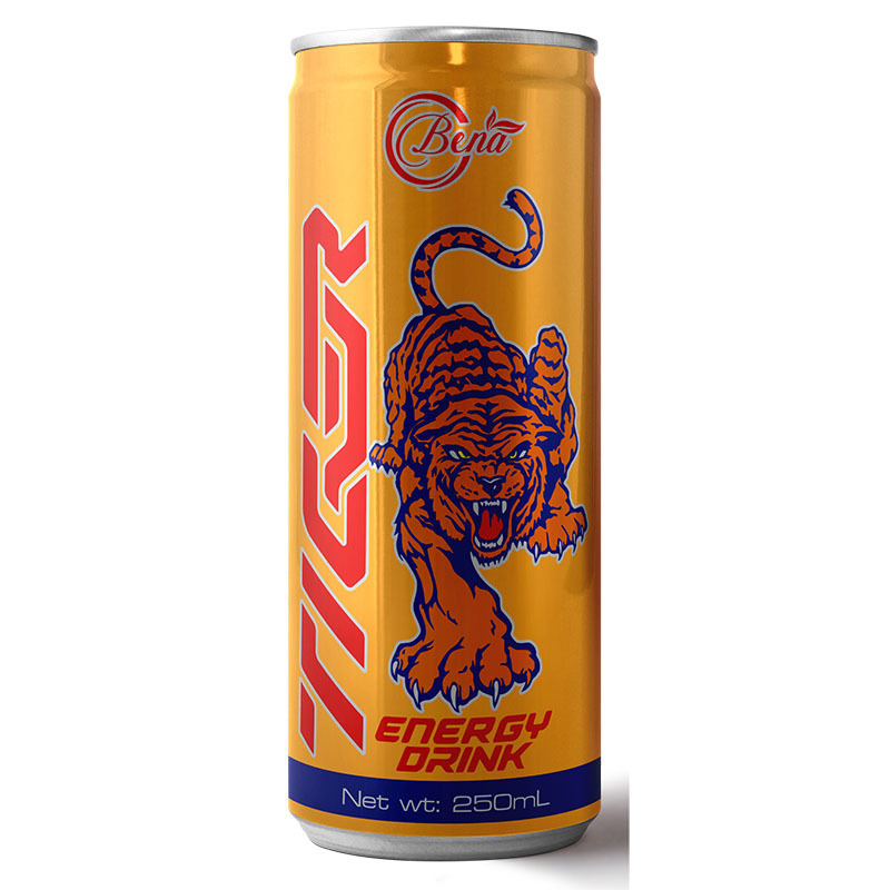 Bulk 250ml cans energy drink low sugar Private Brand - BENA Beverage