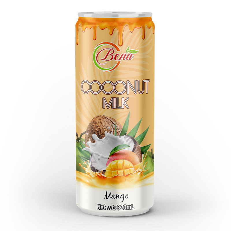 natural coconut milk mango drink 320ml cans