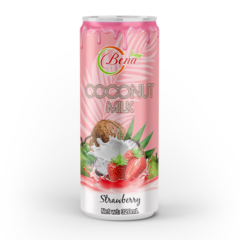 best natural coconut milk strawberry drink 320ml cans