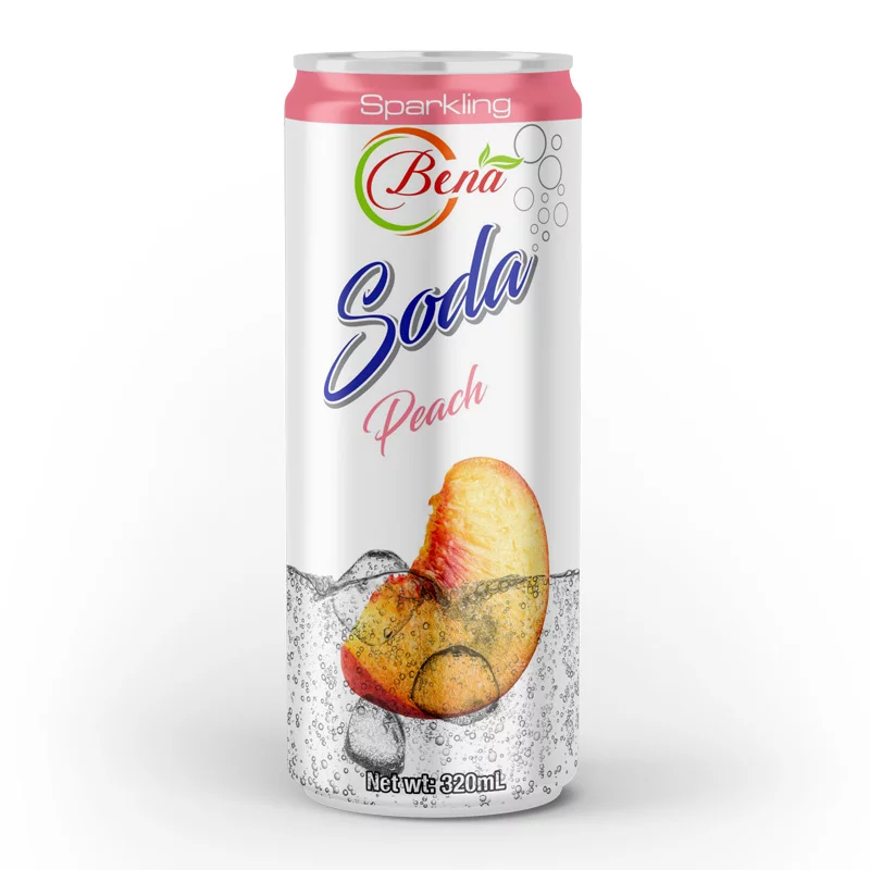 320ml cans soda drink mix peach flavor