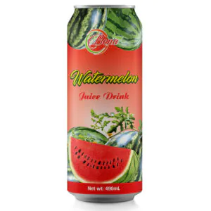 wholesale 490ml canned fresh watermelon fruit juice drink