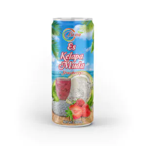 Es Kelapa Muda Strawberry Juice Drink