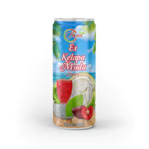 Es Kelapa Muda Cherry fruit Juice Drink